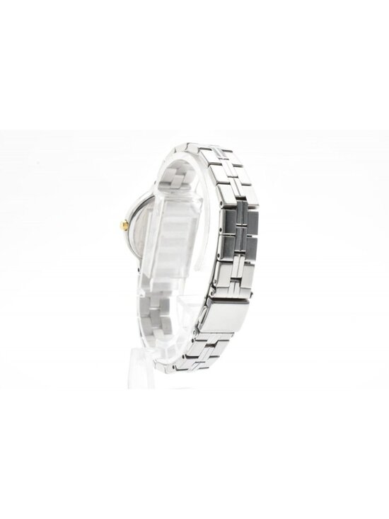 Saint Laurent Quartz Watch Black Dial Silver Gold